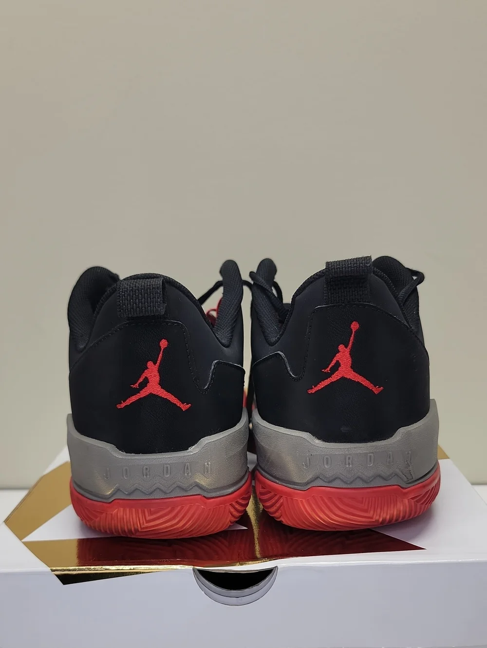NIKE AIR JORDAN ONE TAKE 4 BLACK & UNIVERSITY RED SZ 15